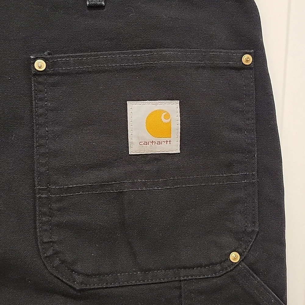 Carhartt Double Knee B01-BLK Original Fit Union Made Vintage Pants Size 46x34 - Picture 6 of 10